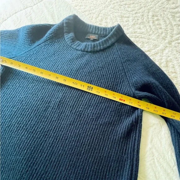 NWOT Quince Mongolian Cashmere Fisherman Crewneck Sweater 100% Cashmere - Small - Picture 9 of 13